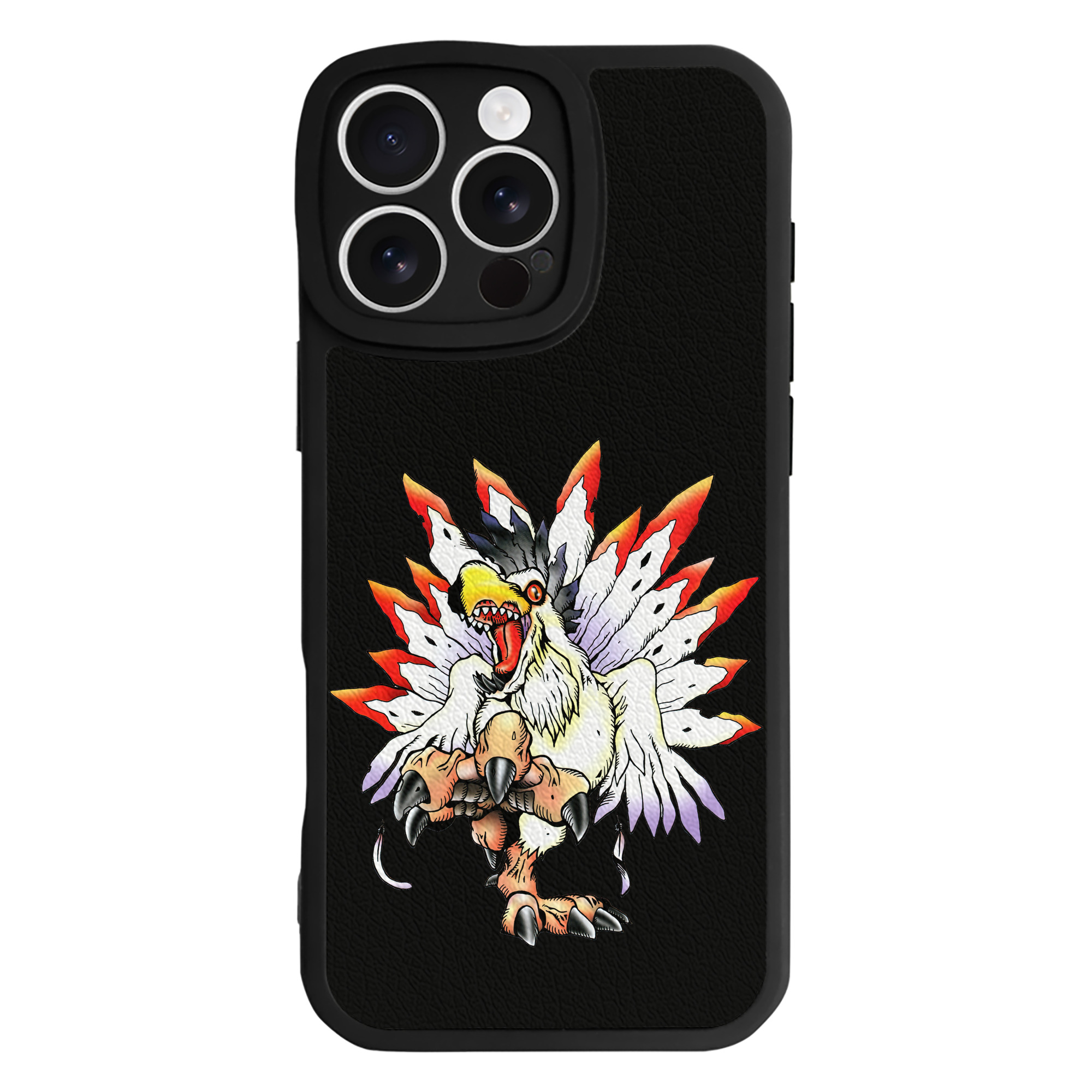 （画像用） Digimon デジタルモンスター/デジモン 【iPhone 16シリーズ対応】シリコンスマホケース（レザー調） 材質：シリコン